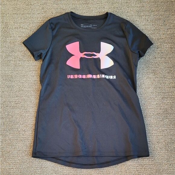 Under Armour Girls Heatgear Loose Fit Athletic Top Youth Medium - Picture 4 of 4